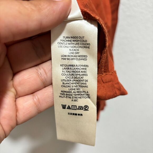 Anthropologie Women's Poetry Maxi Skirt Brown XS Geometric Pull On Bohemian - Picture 7 of 9